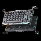GravaStar Mercury K1 Pro Wireless Gaming Keyboard, Aluminum Alloy, 75% Layout Custom Keyboard, Designed for Durability & Unique Aesthetic (Gray)