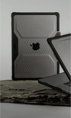 URBAN ARMOR GEAR UAG Designed for MacBook Pro 14 inch Case 2023-2024 M4 M3 Max/Pro (A2918 A2992 A2992 A3112 A3401 A3185) Rugged Touch ID Military Grade Plyo Laptop Cover, Translucent Clear Ice