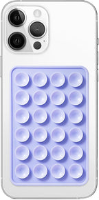Silicone Suction Phone Case Mount, Non Slip Sticky Phone Grip for Cellphone, Silicon Adhesive Suction Cup Phone Mount, Strong Grip Holder for Selfies and Videos (Lavender)