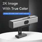 PHILIPS Webcam for PC Streaming with Microphone - 2K Webcam for Desktop Web-Camera, Light Correction, Laptop Web Cam with 2 Mics, USB Camera for Gaming, Laptop/Mac/Zoom/YouTube/Video Calling/Office