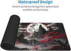 Extended Gaming Mouse Pad, Large Desk Mat XL Anime Mouse Pad Waterproof with Stitched Edges, Non-Slip Desktop Pad for Home and Office, Level Up Your 31.5x11.8 Inch (Night canyon2)