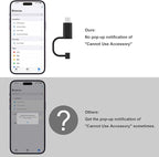 SD Card Reader for iPhone, Memory Card Reader with USB-C to Lightning Adapte Plug and Play Trail Game Camera Micro SD Card Viewer Support SD/TF Card and USB Adapter for iPad No App Required