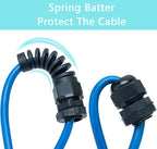 4 Pcs Waterproof Cable Gland,PG21(NPT 3/4) Thread(12.5-18mm),waterproof wire grommet Strain Relief Cord Connectors,Suitable for Various Electrical Installations ，Made of PA66 Material,