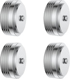 Audiocrast IF3917S HiFi Speaker Isolation Feet Pads 4PCs Aluminum 39x17mm Silver Speaker Shock Absorber Vibration Dampener Floor Protector for Audio Speaker Subwoofer CD DVD Amplifier Turntable DAC