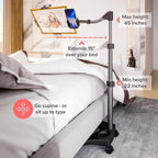 LEVO G2 Essential Tablet Floor Stand Tablet PCs, iPads, iPad mini, New iPad Pro, Galaxy, Nexus, Xoom, Surface Pro, Miix, Nook, Fire, and Other Tablets and e Readers Black Color