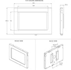 TABcare Locking Security Metal Case for Apple iPad 5/6, iPad Pro 9.7", iPad Air 1/2 9.7" Tablet (White)