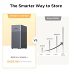 UGREEN NASync DH2300 2-Bay Desktop NAS, Support Capacity 60TB (Diskless), Remote Access, AI Photo Album, Beginner Friendly System, 4GB LPDDR4X RAM,1GbE, 4K HDMI, Network Attached Storage(Diskless)