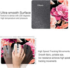 Watercolor Rose Flower Mouse Pad, Floral Mouse Pad Custom Design, Square Waterproof Mouse Pad Non-Slip Rubber Base MousePads for Office Laptop, 9.5x7.9x0.12 Inch
