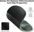 EooCoo Ergonomic Mouse Pad with Gel Wrist Rest Support Middle Concave Design, Relieve Wrist Pain Mousepad, Non-Slip Base for Laptop, Computer, Office Desk Accessories, Carpal Tunnel Syndrome