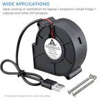 GDSTIME 7530 75mm x 75mm x 30mm 5V USB Blower Brushless Cooling Fan