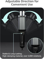 Retractable Car Charger USB C,107W Type C Car Charger Fast Charging with Dual Retractable Cable and USB Ports, Compatible with iPhone 16/15/14/13,S25/24/23/22, Pixel 9/8/7