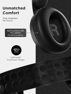 Lenovo Legion H500 PRO 7.1 Surround Sound Gaming Headset, Noise-Cancelling Mic, Memory Foam & PU Leather Earcups, Stainless Steel Headband, PC, PS4, Xbox One, Nintendo Switch, GXD0T69864, Black