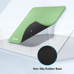 TECKNET Mouse Pad with Anti-fray Stitching, Waterproof Surface & Non-Slip Rubber Base with Stitched Edges Gaming Mouse Mat for Laptop，Compatible with Laser and Optical Mice - LT.Green
