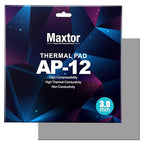 Maxtor Thermal Pad 14.8 W/mK, 120x120x3.0mm(1 pcs) Silicone Thermal Pads Non Conductive Heatsink Cooling Pad, Highly Efficient Heat Resistant Soft Pad for Laptop Heatsink/SSD/CPU/IC/LED Cooler