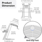 TNP VR Headset Stand for Oculus Quest 2 Holder Touch Controller Display Stand Docking Station White, Meta Quest 2/ Quest/Rift/Rift S/Samsung Odyssey VR Stand/Valve Index/HTC Vive/Valve Index