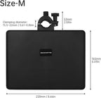 RTNLIT Microphone Music Stand Tray, Adjustable Clamp On Rack Tray Holder with 6.6 Pound Weight Capacity, Universal Mic Stand Tray for Music Sheet, Singing, Stage, Audio Recording (8.7" x 6.5")