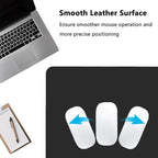 PU Leather Desk Pad Protector Gaming Mouse Pad Non Slip Desk Mat for Keyboard and Mouse Waterproof Desk Writing Pad for Office and Home Desk Accessories(Black, 23.6 * 11.8)
