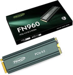 FN960 1TB M.2 2280 PCIe Gen4 x4 NVMe 1.4 Internal Solid State Drive with Heatsink - Speeds up to 5,000MB/s, Dynamic SLC Cache, Internal SSD