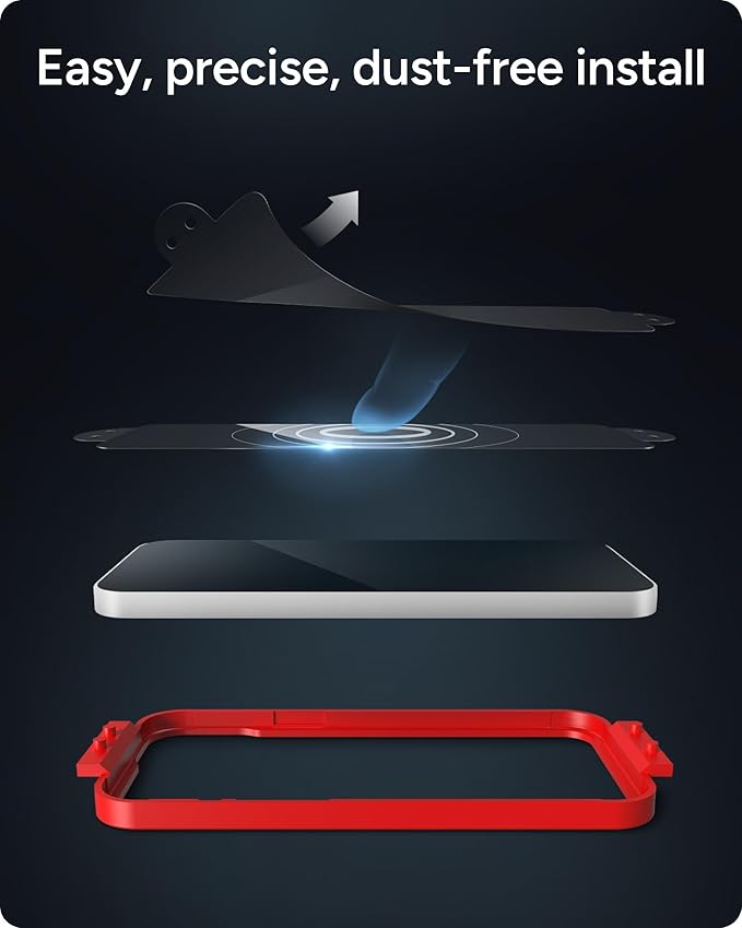 ZAGG InvisibleShield Glass Elite iPhone 15 Screen Protector - 5X Stronger with Reinforced Edges, Scratch & Smudge-Resistant Surface, Easy to Install