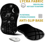 Hokafenle Ergonomic Mouse Pad Wrist Support, Wrist Rest Mousepad for Carpal Tunnel Pain Relief with Integrated Memory Foam Slope Massage Bulge (11.8x7.9 inch,Galaxy