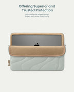 tomtoc 360 Protective Puffy Laptop Sleeve for 14-inch MacBook Pro M4/M3/M2/M1 Pro/Max A3112 A3401 A3185 A2992 A2918 A2779 2024, 13.5/13.8-inch Surface Laptop 7(Copilot+ PC)/6/5/4/3, Quilted Design