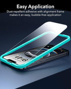 ESR 3 Pack for iPhone 16e/iPhone 14/iPhone 13/iPhone 13 Pro Screen Protector, [9H Hardness] [Military Grade Shatterproof] Tempered Glass Film with Easy Installation Tool, Scratch Resistant