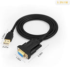 CableCreation USB to RS232 Serial Adapter (FTDI Chipset), USB to RS232 Gold Plated DB9 Serial Converter Cable for Windows 11, 10, 8.1, 8, 7, Vista, XP, 2000, Linux and Mac OS X, macOS, 3.3 Feet/1M