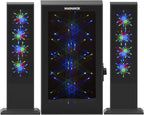 Magnavox MHT990 2.1 Home Entertainment System with Bluetooth Wireless Technology and Color Changing Lights in Black | AUX Port | Subwoofer with 2 Speakers | Pulsing Lights |