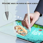 REEYEAR Realistic Fine Point Pencil Tips fits for Apple Pencil 2nd 1st Generation USB-C Version, Fine Tips Paperfeel Ipad Pro Pen 1st 2 Gen Replacement Nibs fits for Artists,Note-takers,White