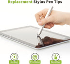 MECCANIXITY 10Pcs Replacement Fiber Mesh Tips for Stylus Pens 7.5mm Suitable for Capacitive Touch Screen,High Sensitivity,Soft,No Scratch Screen Pen Tip