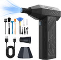 Compressed Air Duster Kit 130,000 RPM Electric Air Duster 4-Gear Adjustable Cordless Air Blower Rechargeable for Computer, Keyboard, House, Outdoor and Car