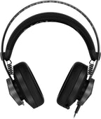 Lenovo Legion H500 PRO 7.1 Surround Sound Gaming Headset, Noise-Cancelling Mic, Memory Foam & PU Leather Earcups, Stainless Steel Headband, PC, PS4, Xbox One, Nintendo Switch, GXD0T69864, Black