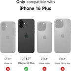 SURITCH for iPhone 16 Plus Case with Magnetic Camera Slide Cover and Adjustable Kickstand, Compatible with MagSafe, Shockproof Bumper Case Slim Protective Cover for iPhone 16 Plus 6.7 Inch,Dark Purple