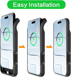 Battery Case for iPhone Air,Upgraded 12000mAh Rechargeable Portable Charging Case with Wireless Charging Compatible for iPhone 17 Air (6.5 inch) with Carplay Extended Battery Pack Charger Case (Black)