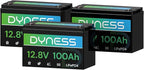12V 100Ah LiFePO4 Lithium Battery (3 Pack) BCI Group 31 with Low-Temp Protection, A+ Grade Cell Built-in 100A BMS, 12 Volt Lithium Battery Perfect for RV, Solar System, Off-Grid, Home Energy