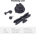 Camera Suction Cup Mount with Ball Head Magic Arm, Universal 360°Vacuum Suction Cup Mount for Action Cameras/GoPr0 Hero 13/DJI Osmo X4/Phone Holder on Car Windshield,Dashboard-Video Shooting,JC028