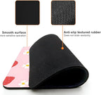 Mouse Pad, Cute Daisy Pink Strawberry Mouse Pads for Desk, 9.5" x 7.9" Non-Slip Rubber Base Computer Mousepad with Women, Portable Square Design for Wireless Mouse and Pad Laptop Office & Travel