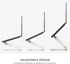 Native Union Desk Laptop Stand – Height Adjustable Ergonomic Computer Stand – Compatible with MacBook Air/Pro, iPad, Dell, HP, Lenovo, Microsoft Surface & Laptops & Tablets Up to 5kg (Sand Stone)