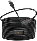 LDKCOK Active USB 3.0 Extension Cable 50ft– Male to Female Extender Cord, USB Extension Cable for USB Flash Drive, Card Reader, Hard Drive, Keyboard, PlayStation, Xbox, VR, Printer, Camera, Laptop