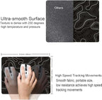 Topographic Contour Map Mouse Pad, Black Minimalist Mouse Mat Waterproof Non-Slip Rubber Base MousePads for Office Laptop Computer Desk