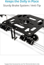 PROAIM Breeza Video/Film Solid Camera Dolly Slider with Track End. Adapts Mitchell, Flat, 75mm & 100mm Camera Heads & Light Cranes. Overslung/Underslung Operations - Hi-hat/Low-hat Mode (DL-BRZA-01)