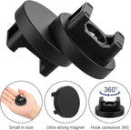 Yookeer 30 Pcs Magnetic Zip Tie Mount Base Black Magnetic Cable Clips Wire Holder Multipurpose Cable Ties Management Base Electrical Supplies for Wire (31 mm)