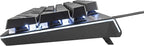 i-rocks K75M Illuminated Mechanical Keyboard, 104 Keys, PBT Keycaps, Backlit LED Light and Shortcut Keys - Programmable Light & Macro Recorder (Cherry MX Red Switch, Black)