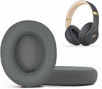 Replacement Ear Pads Cushions for Beats Studio（B0501、B0500），Beats Studio 2 & Studio 3 Wired & Wireless Headphones, Earpads with Soft Protein Leather, Noise Isolation Memory Foam - Grey (Titanium)