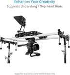 PROAIM Breeza Video/Film Solid Camera Dolly Slider with Track End. Adapts Mitchell, Flat, 75mm & 100mm Camera Heads & Light Cranes. Overslung/Underslung Operations - Hi-hat/Low-hat Mode (DL-BRZA-01)