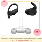 Replacement Earbud Tips Silicone Ear Tips Compatible with Powerbeats Pro Beats Wireless Earphone Headphone Earbud Rubber Tips Earbud Covers 4 Pairs