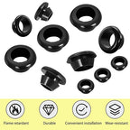 Qrity 9 PCS Rubber Grommets Cable Railing, Car Grommet, Cable Railing Protective Sleeves for Metal Posts, ID 35mm Mount Dia 40mm