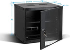 RAISING ELECTRONICS 22U Wall Mount Network WiFi Server Cabinet Rack Enclosure Ventilated Door Lock 22.75inch Depth