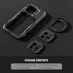 NEEWER 16 Pro Max Cage, Quick Release Video Rig Phone Stabilizer Compatible with iPhone 16 Pro Max with 67mm Filter Adapter, 17mm Lens Backplate, T Mount Lens Adapter Compatible with Moment, PA074