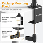 JUSMO LS15 Desk Overhead Camera Mount Rig Top-Down Shots, Professional Aluminum Tabletop Multi-Device Mount Platform for Product Photography/Video Making/Picture Taking/Live Stream and More